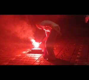 lighting firecrackers